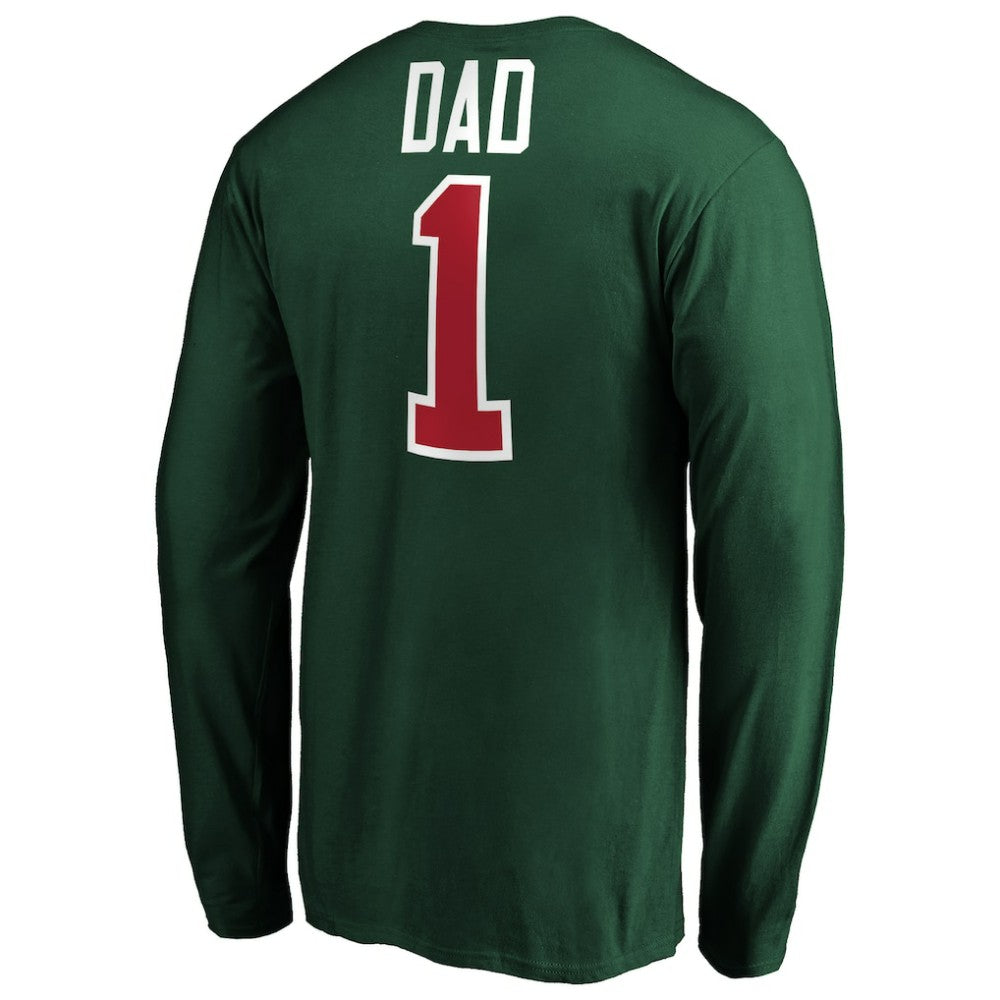 Minnesota Wild #1 Dad Long Sleeve T-Shirt - Green T-shirts