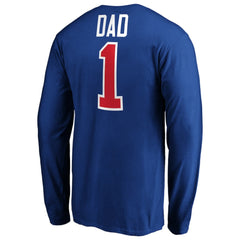 New York Rangers #1 Dad Long Sleeve T-Shirt - Blue T-shirts