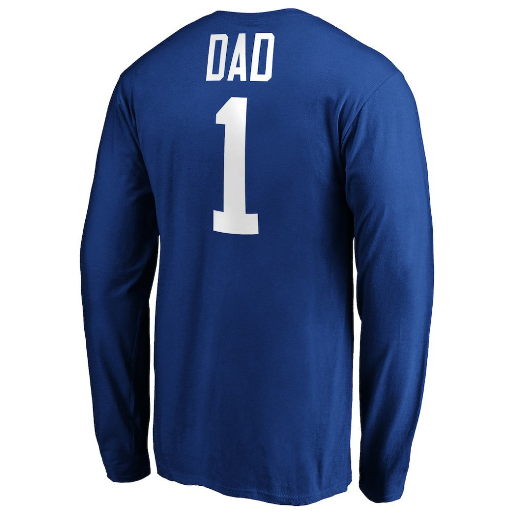 St. Louis Blues #1 Dad Long Sleeve T-Shirt - Blue T-shirts
