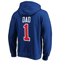 New York Rangers #1 Dad Pullover Hoodie - Blue Hoodies