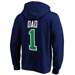 Vancouver Canucks #1 Dad Pullover Hoodie - Blue Hoodies