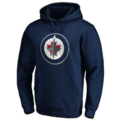 Winnipeg Jets #1 Dad Pullover Hoodie - Navy Hoodies
