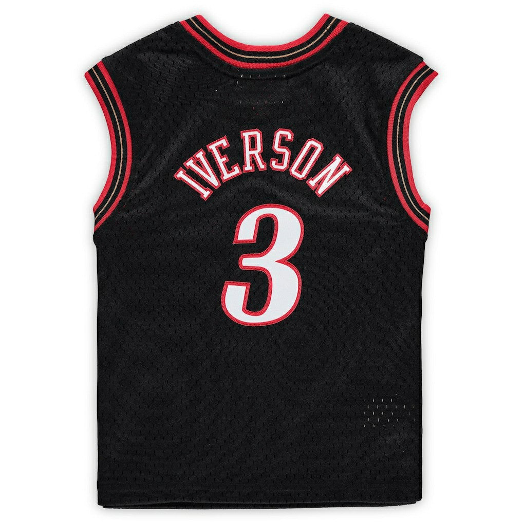 Allen Iverson Philadelphia 76ers Preschool 2000-2001 Hardwood Classics Throwback Team Jersey - Black outlet