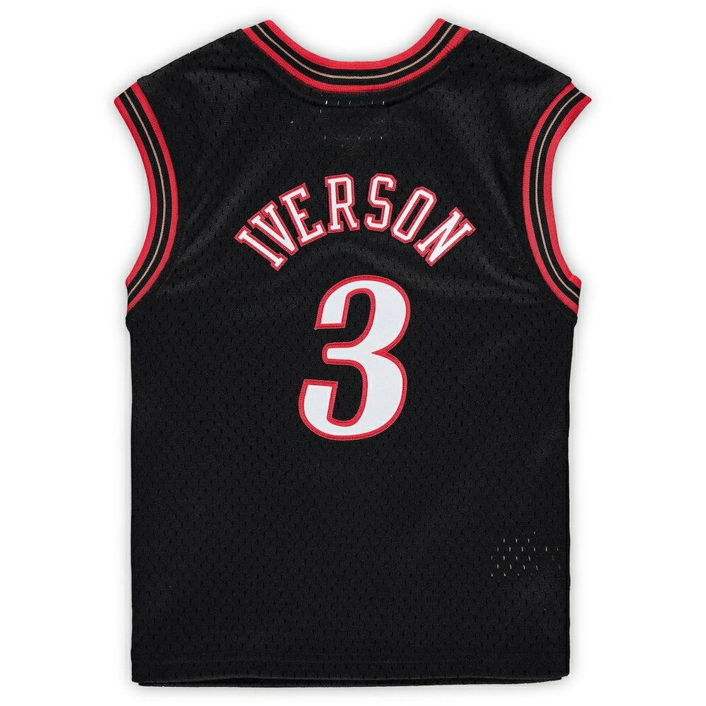 Allen Iverson Philadelphia 76ers Preschool 2000-2001 Hardwood Classics Throwback Team Jersey - Black outlet