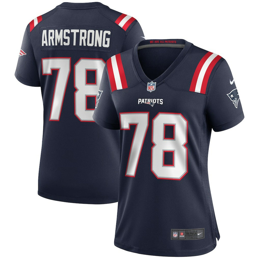 Bruce Armstrong New England Patriots Women's Game Retired Player Jersey - Navy on sale