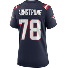 Bruce Armstrong New England Patriots Women's Game Retired Player Jersey - Navy on sale