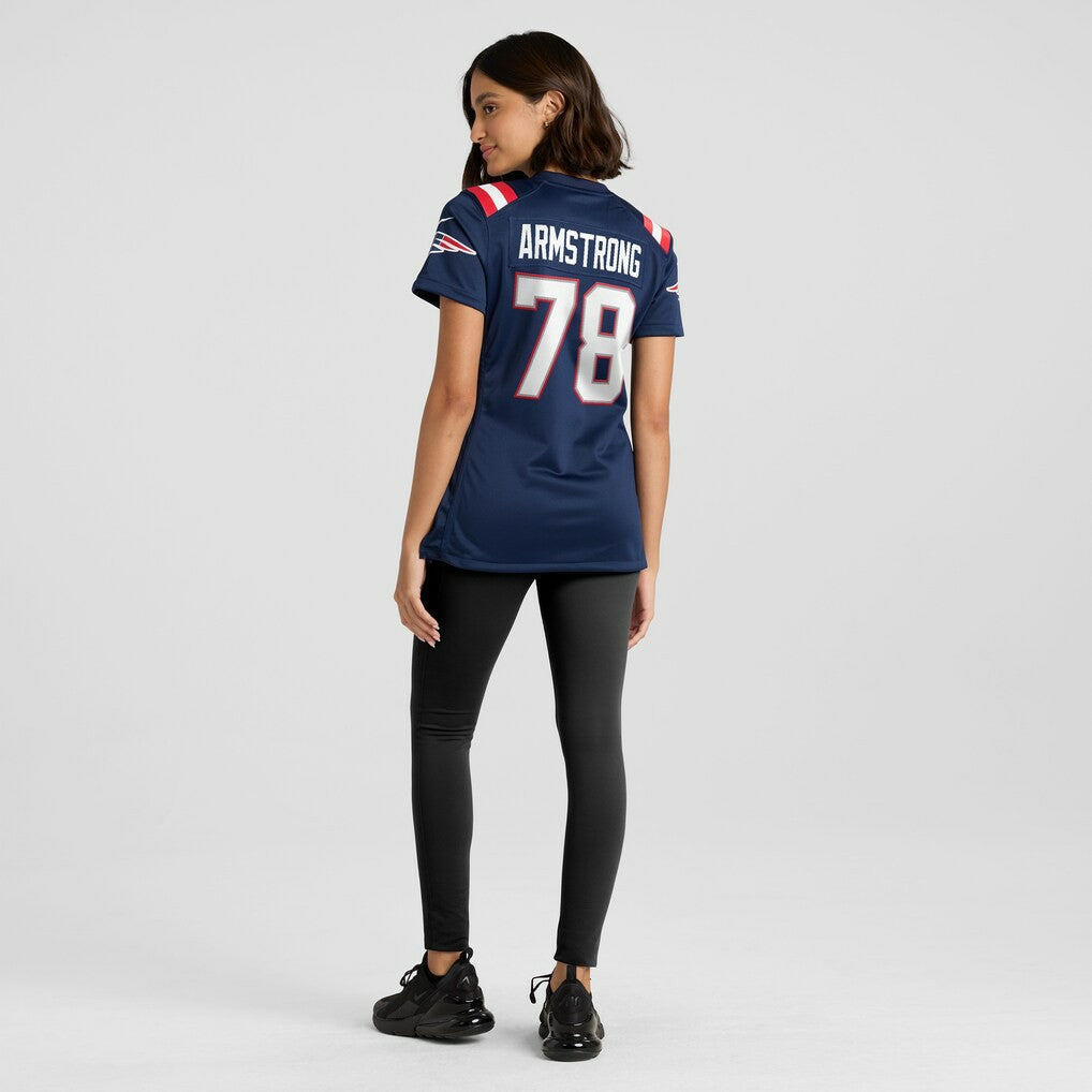 Bruce Armstrong New England Patriots Women's Game Retired Player Jersey - Navy on sale