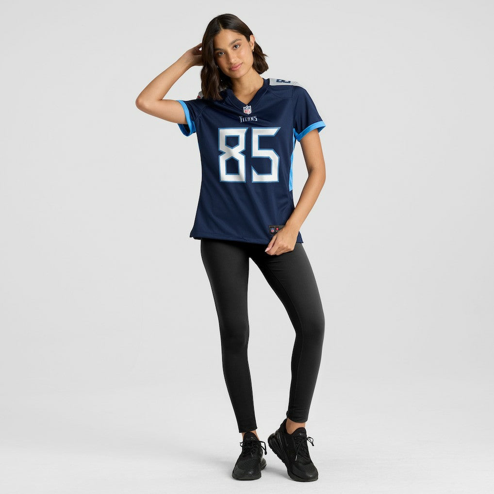 Derrick Mason Tennessee Titans Women's Game Retired Player Jersey - Navy for sale