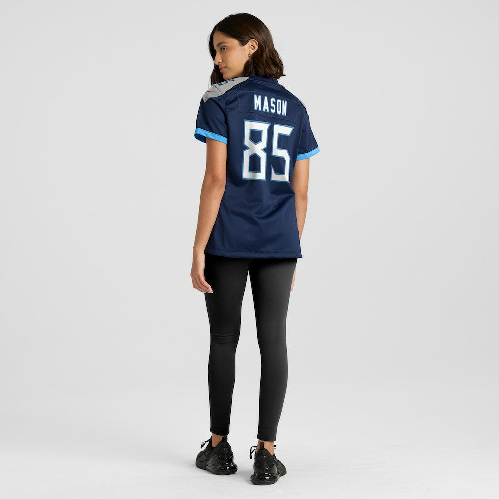 Derrick Mason Tennessee Titans Women's Game Retired Player Jersey - Navy for sale