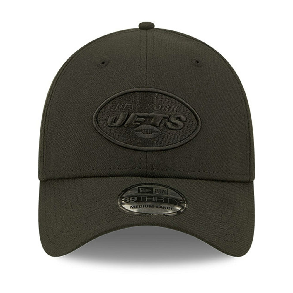 New York Jets New Era Black On Black 39THIRTY Flex Hat on sale