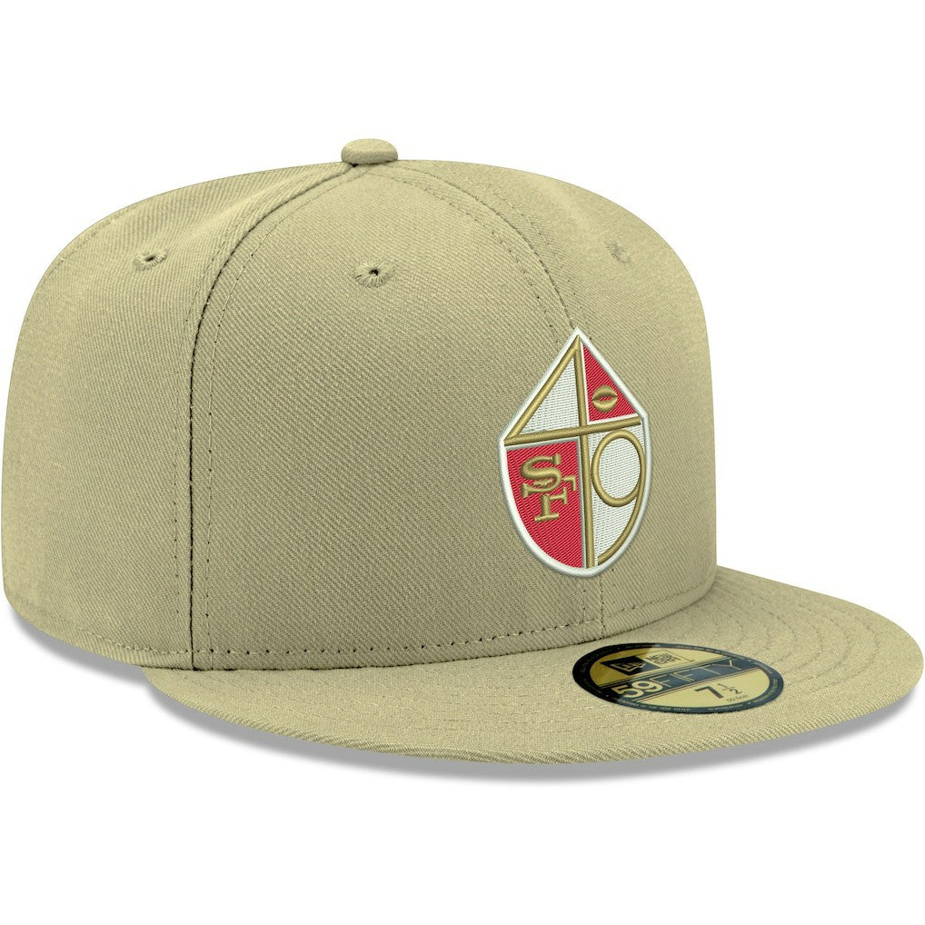 San Francisco 49ers New Era Omaha Throwback 59FIFTY Fitted Hat - Gold cheap