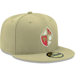 San Francisco 49ers New Era Omaha Throwback 59FIFTY Fitted Hat - Gold cheap