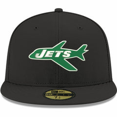 New York Jets New Era Omaha Throwback 59FIFTY Fitted Hat - Black on sale