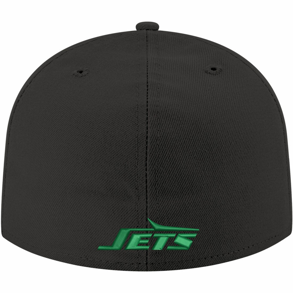 New York Jets New Era Omaha Throwback 59FIFTY Fitted Hat - Black on sale