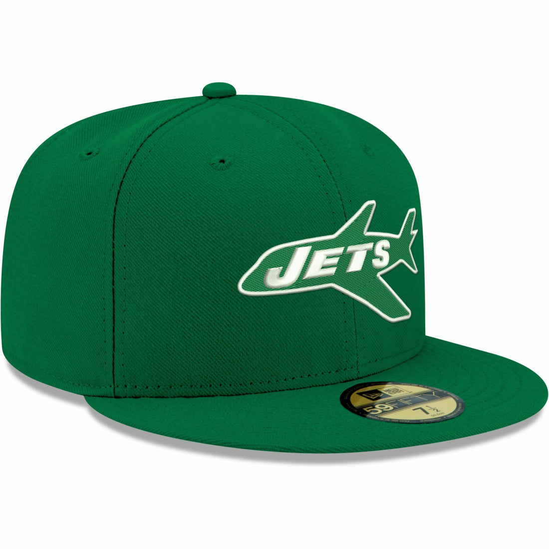 New York Jets New Era Omaha Throwback 59FIFTY Fitted Hat - Kelly Green on sale