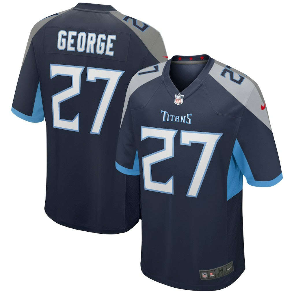 Eddie George Tennessee Titans Game Retired Player Jersey - Navy for sale
