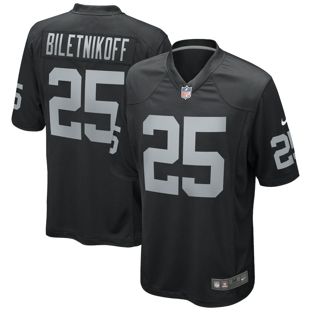 Fred Biletnikoff Las Vegas Raiders Game Retired Player Jersey - Black cheap