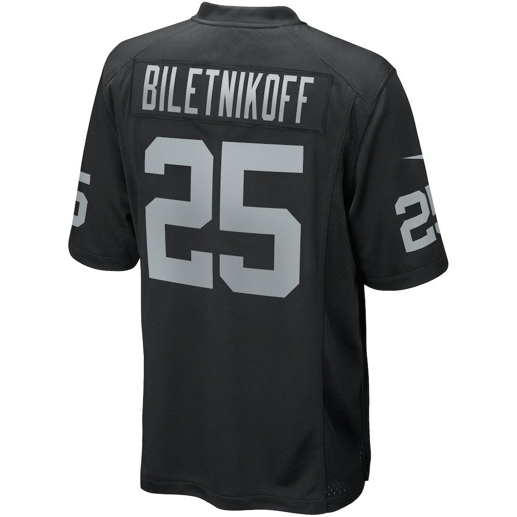 Fred Biletnikoff Las Vegas Raiders Game Retired Player Jersey - Black cheap