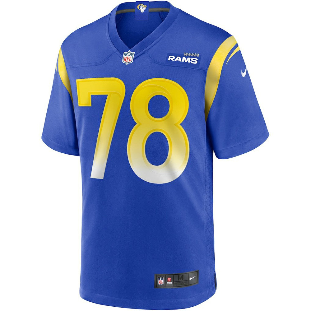 Jackie Slater Los Angeles Rams Game Retired Player Jersey - Royal sale