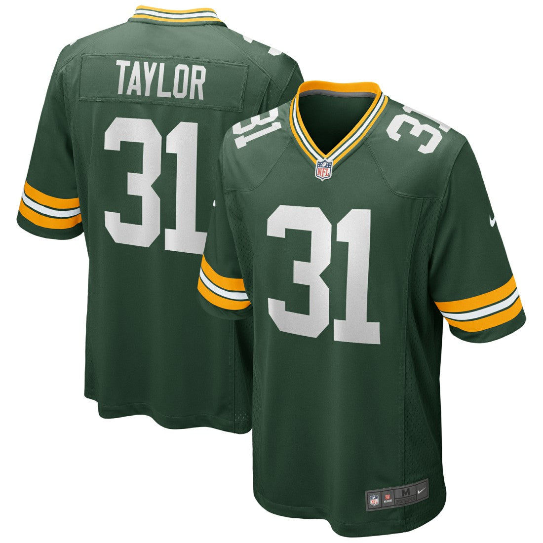 Jim Taylor Green Bay Packers Game Retired Player Jersey - Green sale