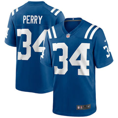 Joe Perry Indianapolis Colts Game Retired Player Jersey - Royal for sale