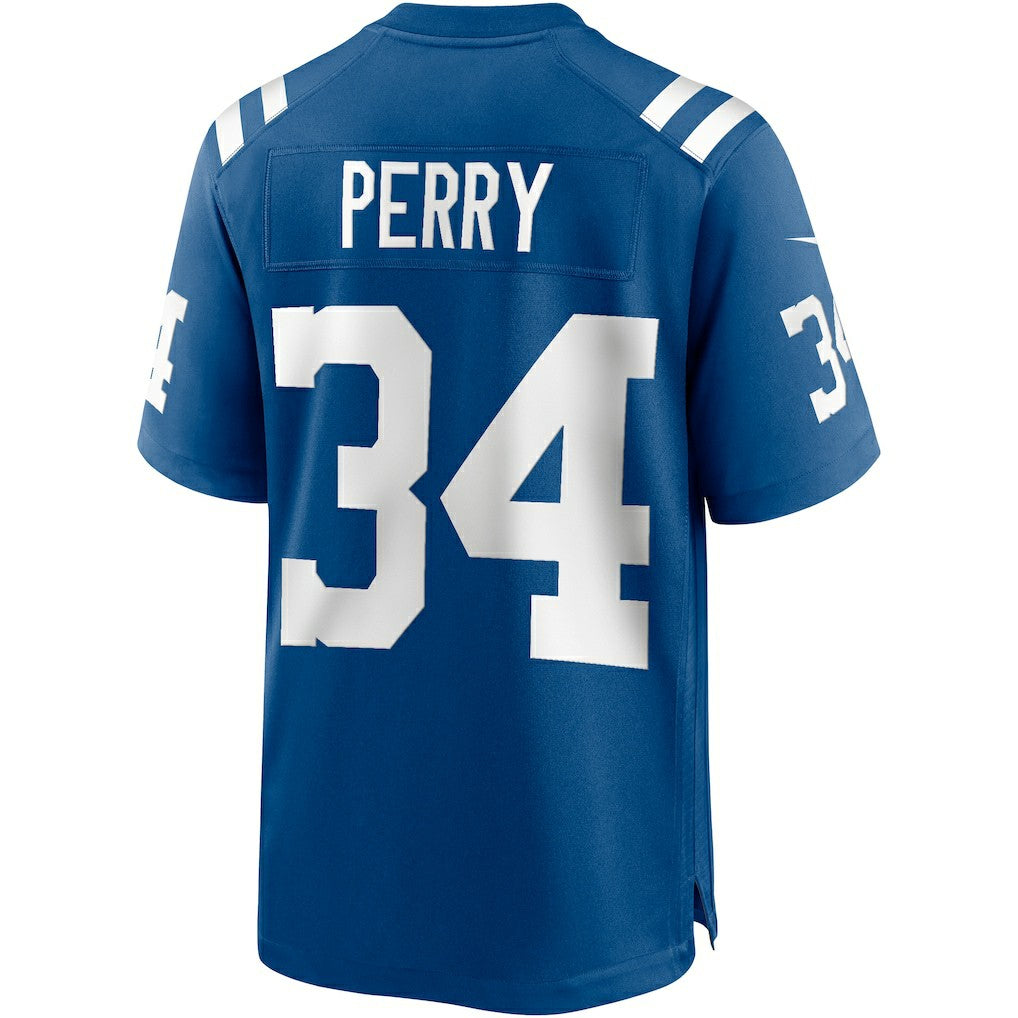 Joe Perry Indianapolis Colts Game Retired Player Jersey - Royal for sale