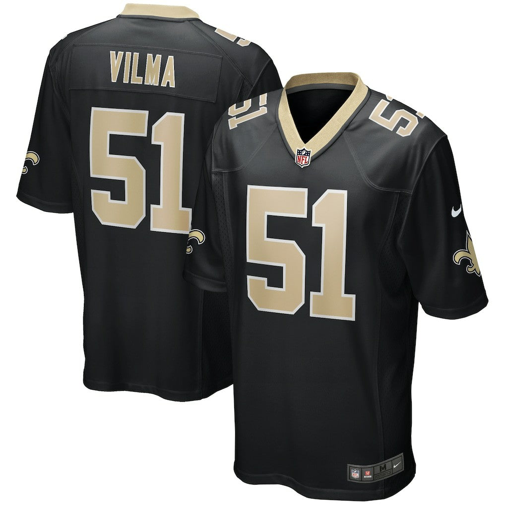 Jonathan Vilma New Orleans Saints Game Retired Player Jersey - Black on sale