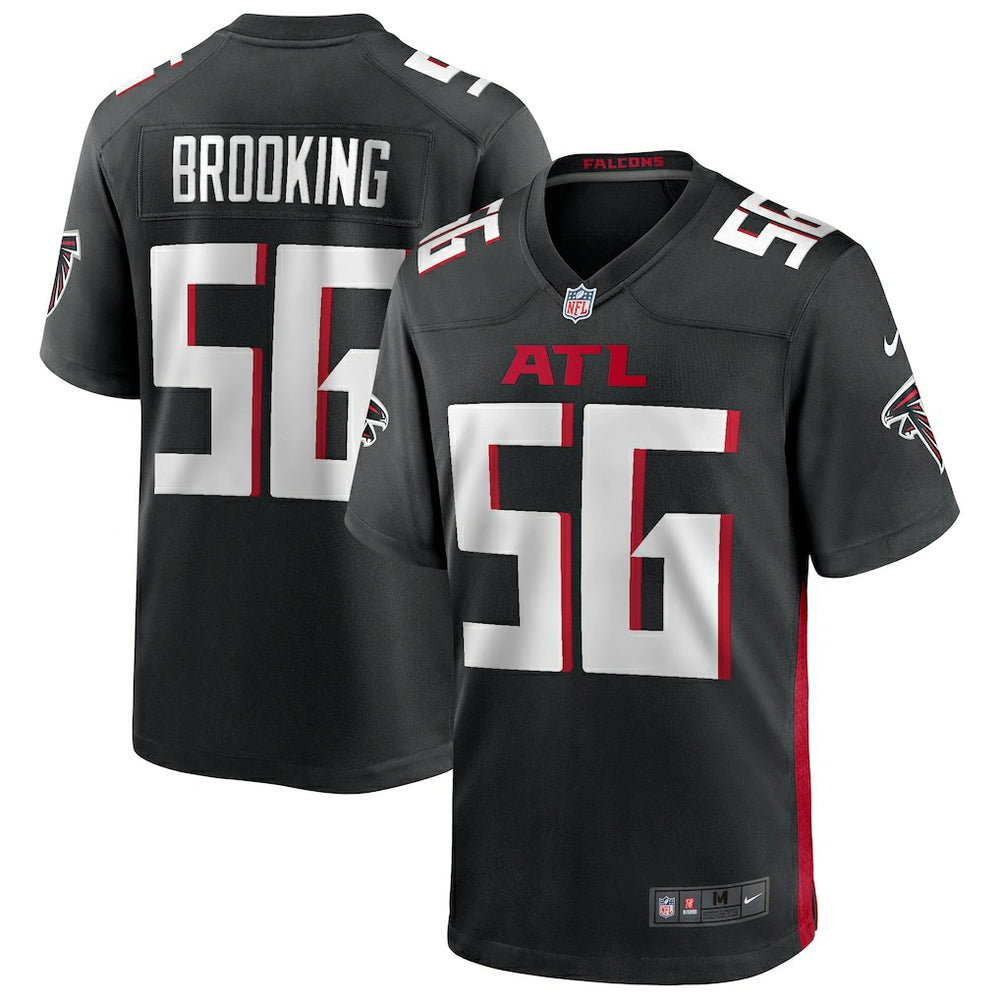 Keith Brooking Atlanta Falcons Game Retired Player Jersey - Black cheap
