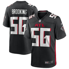 Keith Brooking Atlanta Falcons Game Retired Player Jersey - Black cheap