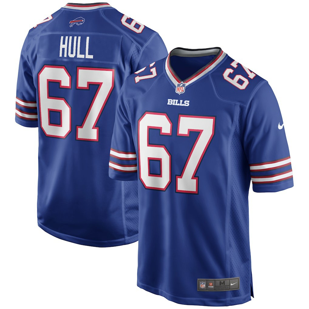 Kent Hull Buffalo Bills Game Retired Player Jersey - Royal outlet