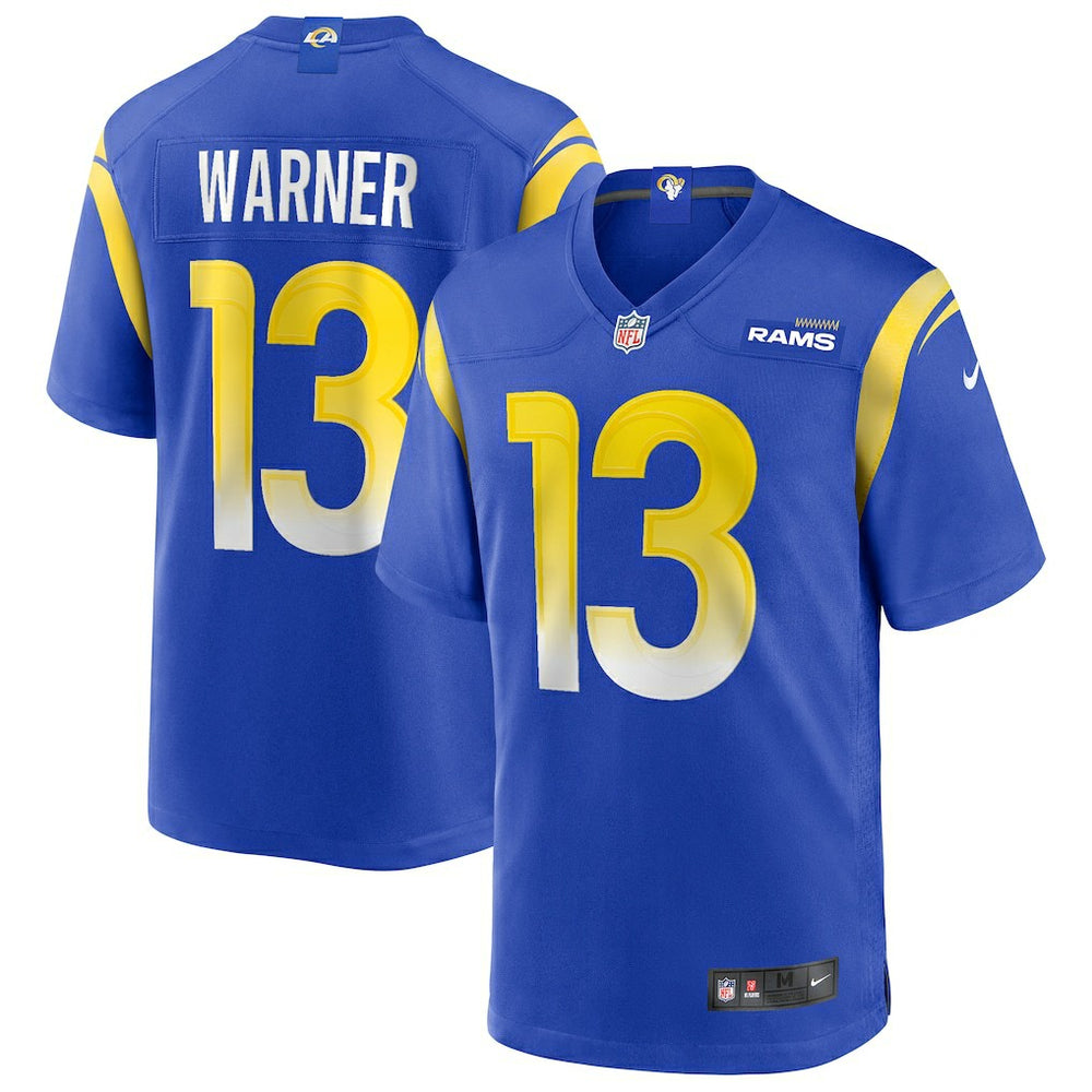 Kurt Warner Los Angeles Rams Game Retired Player Jersey - Royal on sale