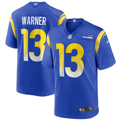 Kurt Warner Los Angeles Rams Game Retired Player Jersey - Royal on sale