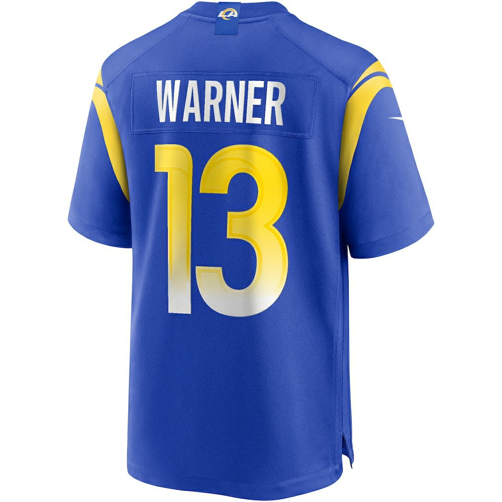 Kurt Warner Los Angeles Rams Game Retired Player Jersey - Royal on sale