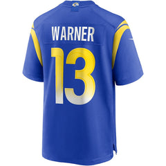 Kurt Warner Los Angeles Rams Game Retired Player Jersey - Royal on sale