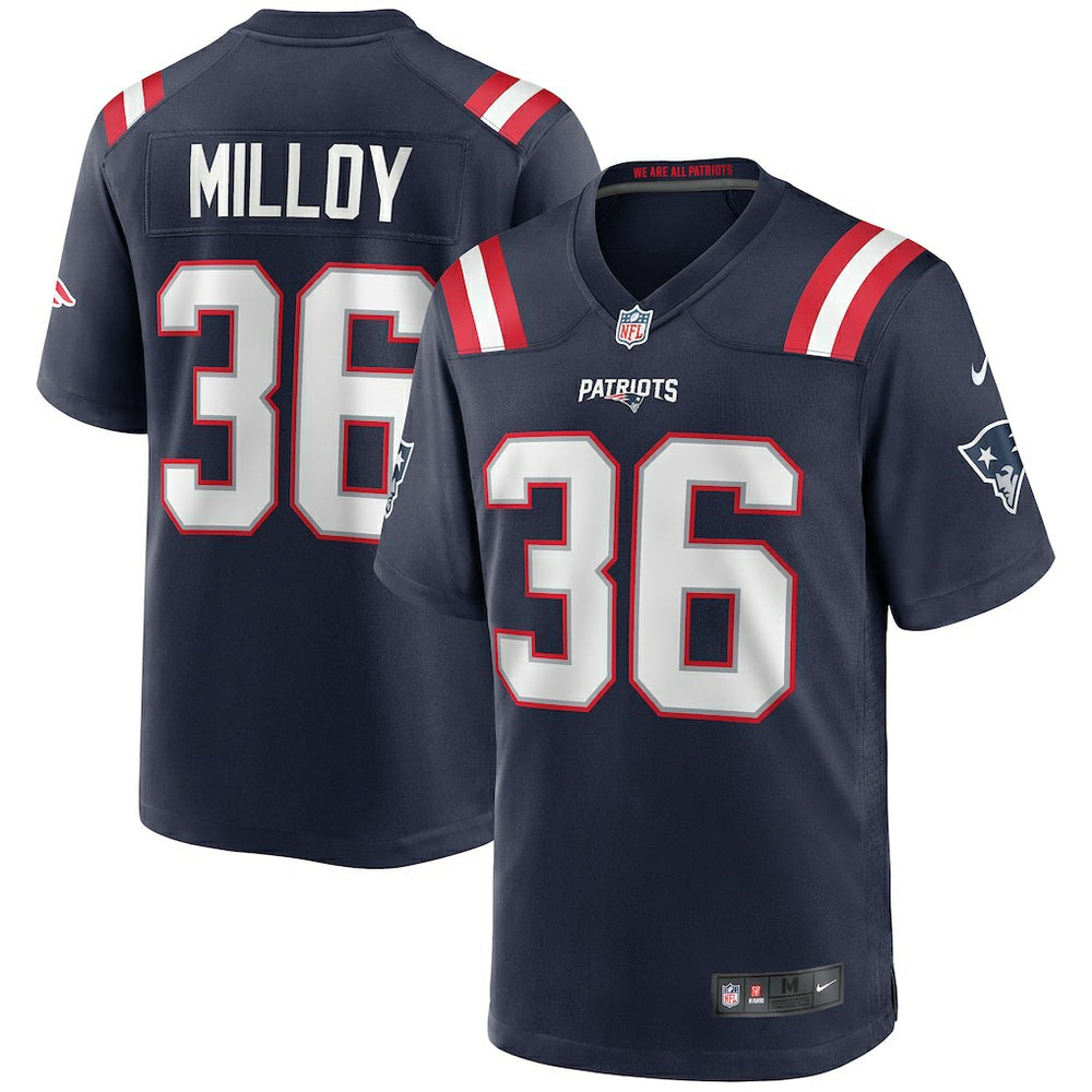 Lawyer Milloy New England Patriots Game Retired Player Jersey - Navy discount