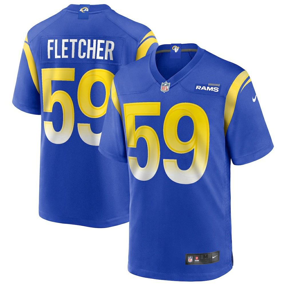 London Fletcher Los Angeles Rams Game Retired Player Jersey - Royal outlet