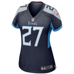 Eddie George Tennessee Titans Women's Game Retired Player Jersey - Navy sale