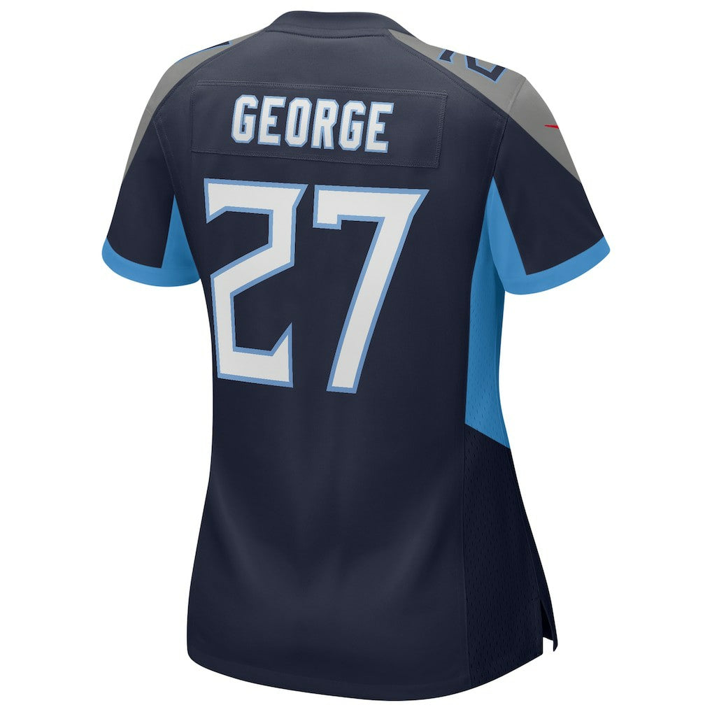 Eddie George Tennessee Titans Women's Game Retired Player Jersey - Navy sale