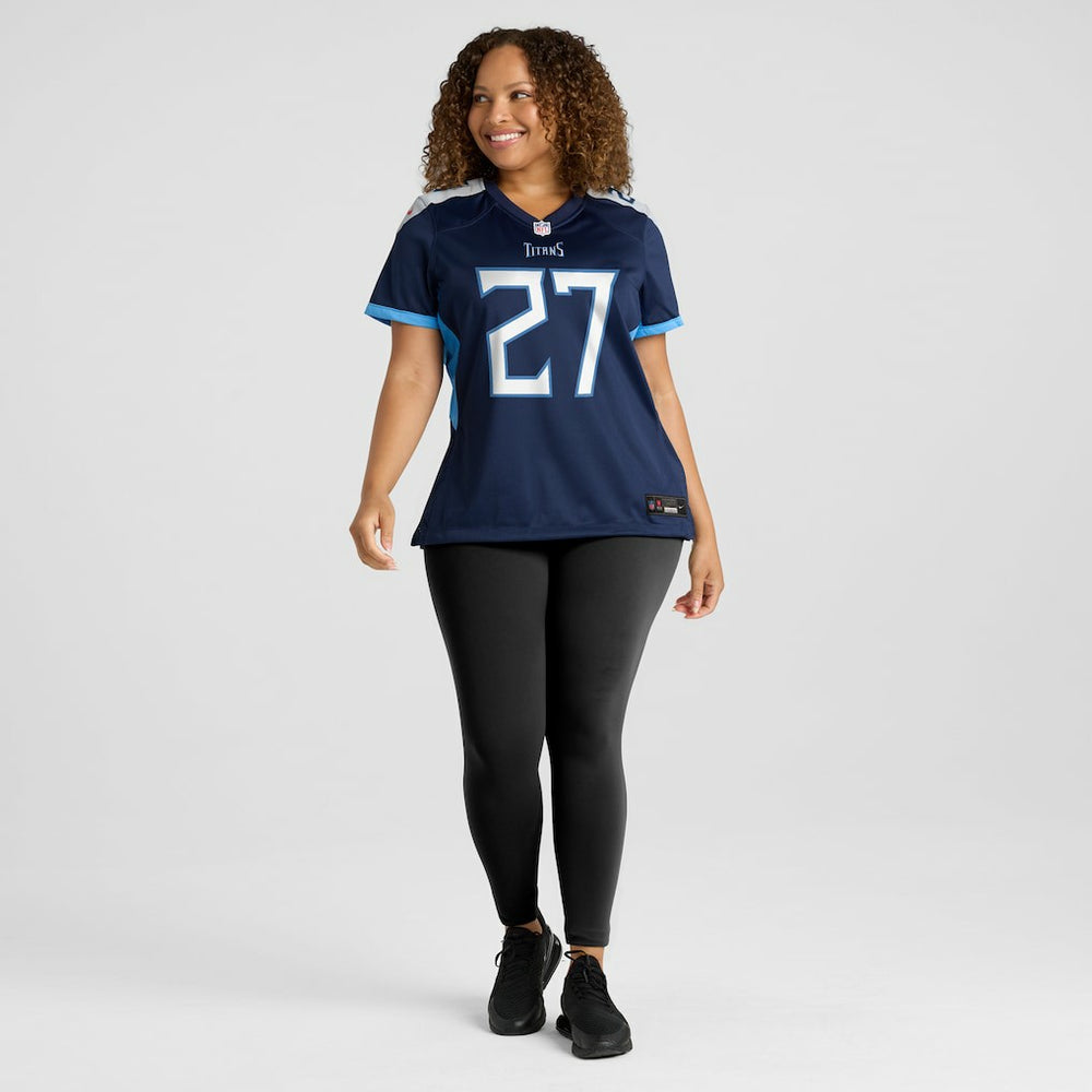 Eddie George Tennessee Titans Women's Game Retired Player Jersey - Navy sale