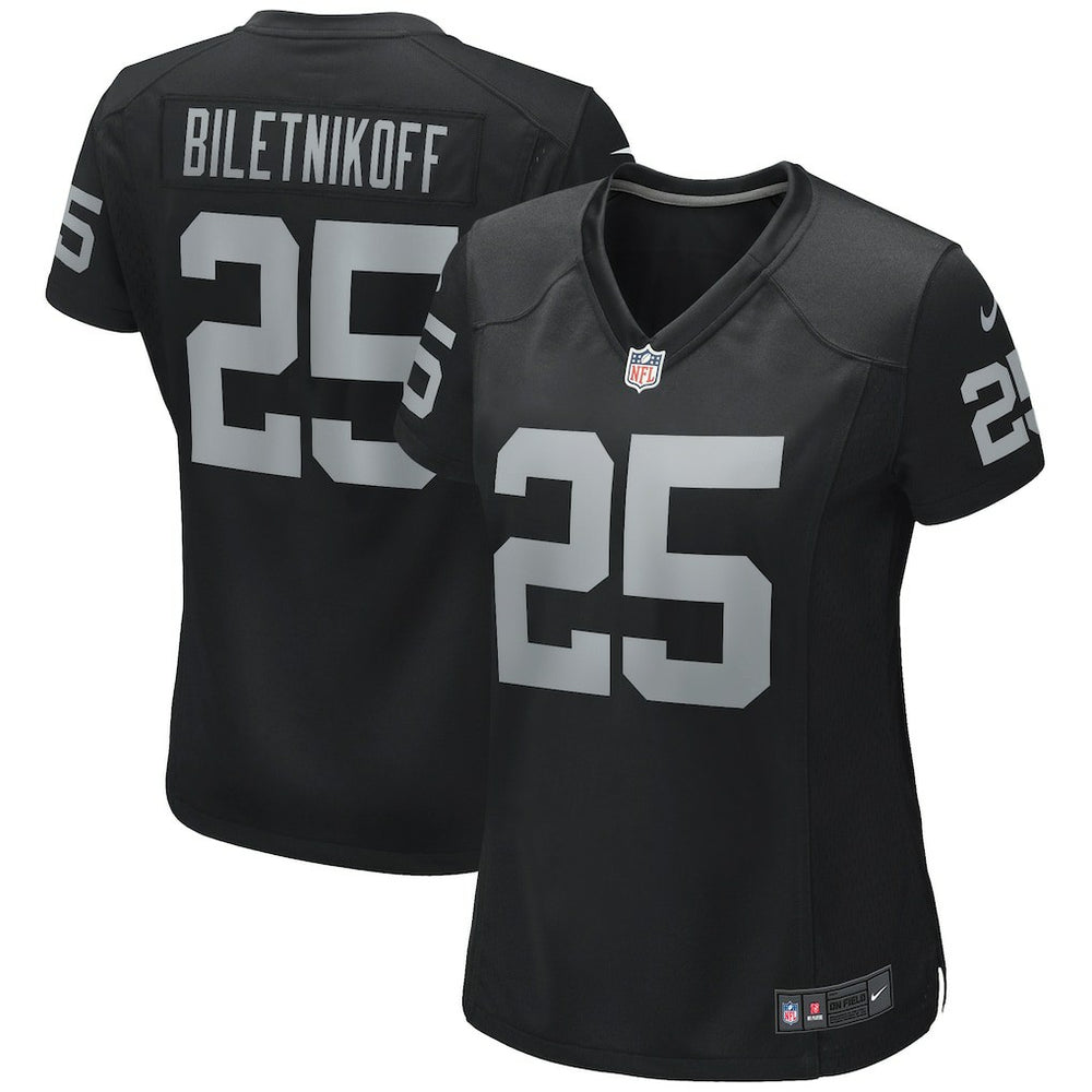 Fred Biletnikoff Las Vegas Raiders Women's Game Retired Player Jersey - Black sale