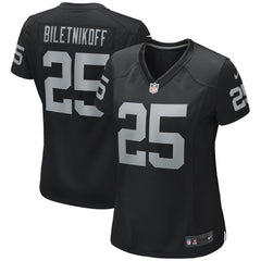 Fred Biletnikoff Las Vegas Raiders Women's Game Retired Player Jersey - Black sale
