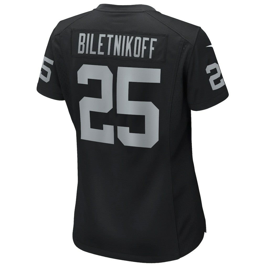 Fred Biletnikoff Las Vegas Raiders Women's Game Retired Player Jersey - Black sale