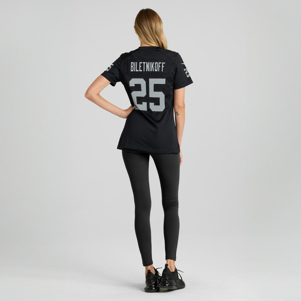 Fred Biletnikoff Las Vegas Raiders Women's Game Retired Player Jersey - Black sale