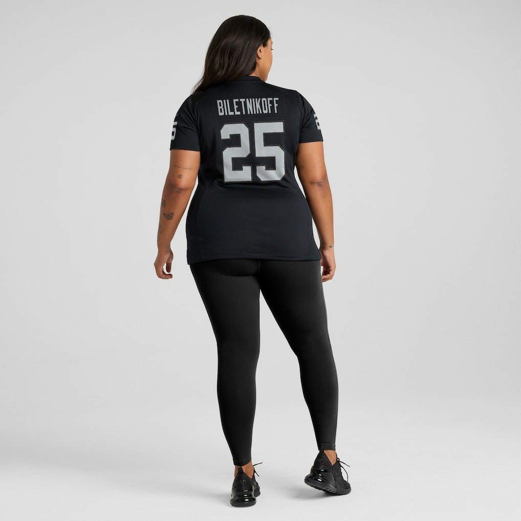 Fred Biletnikoff Las Vegas Raiders Women's Game Retired Player Jersey - Black sale