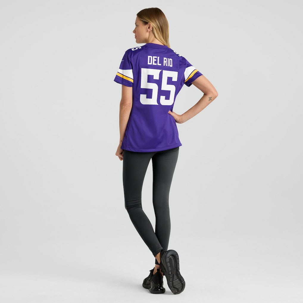 Jack Del Rio Minnesota Vikings Women's Game Retired Player Jersey - Purple on sale