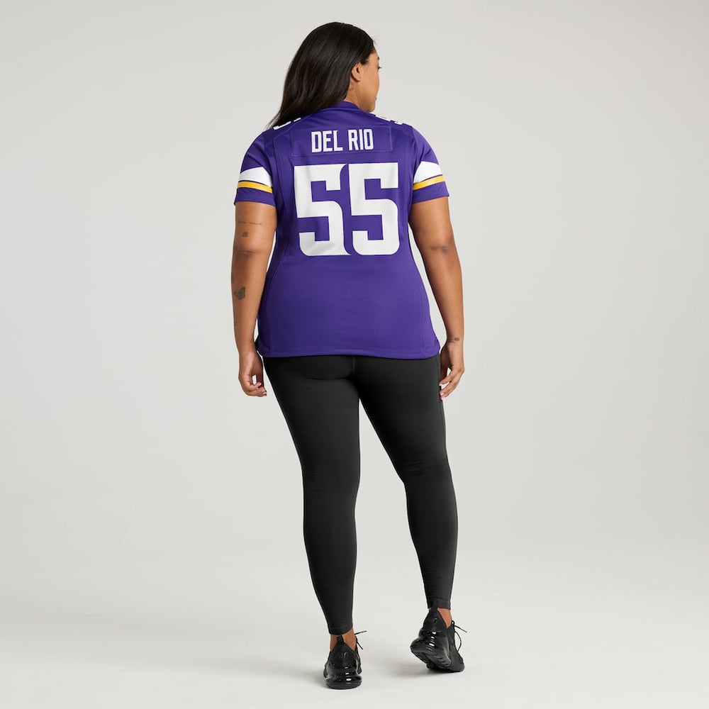 Jack Del Rio Minnesota Vikings Women's Game Retired Player Jersey - Purple on sale