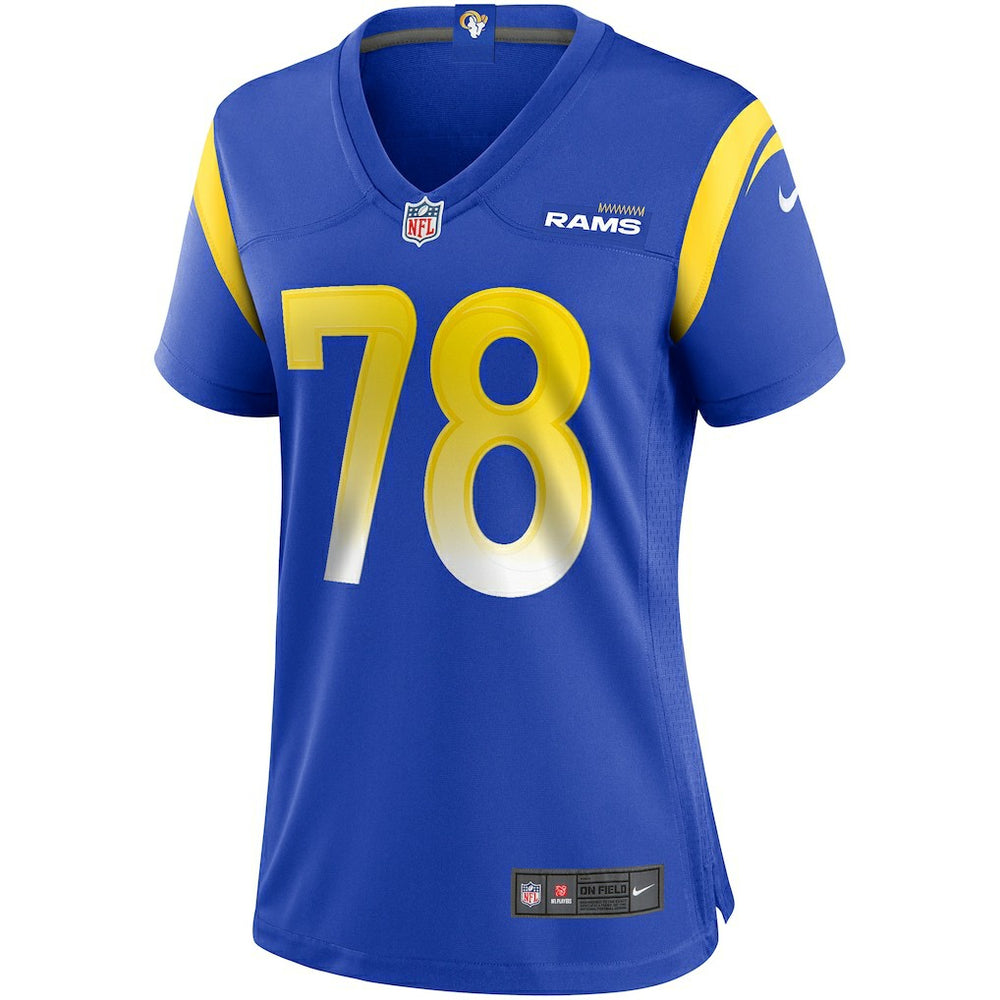 Jackie Slater Los Angeles Rams Women's Game Retired Player Jersey - Royal for sale