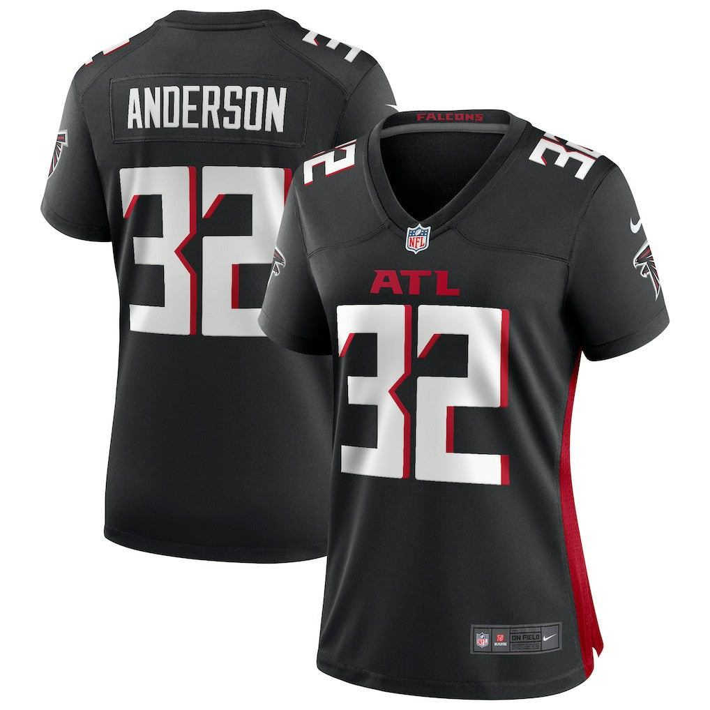 Jamal Anderson Atlanta Falcons Women's Game Retired Player Jersey - Black on sale