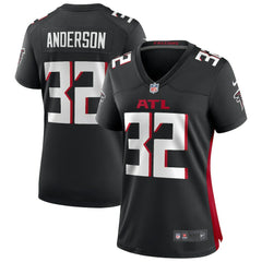 Jamal Anderson Atlanta Falcons Women's Game Retired Player Jersey - Black on sale