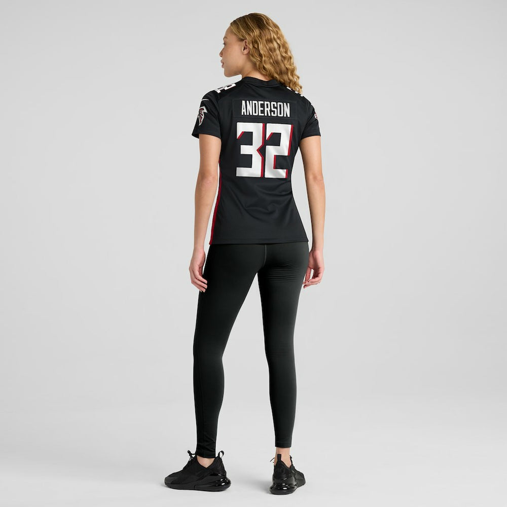 Jamal Anderson Atlanta Falcons Women's Game Retired Player Jersey - Black on sale